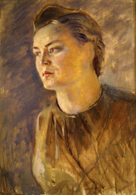 Самохвалов А.Н. Девушка в гимнастёрке. 1940-е Самохвалов А.Н. Девушка в гимнастёрке. 1940-е